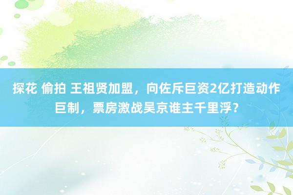 探花 偷拍 王祖贤加盟，向佐斥巨资2亿打造动作巨制，票房激战吴京谁主千里浮？