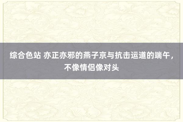 综合色站 亦正亦邪的燕子京与抗击运道的端午，不像情侣像对头