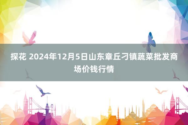 探花 2024年12月5日山东章丘刁镇蔬菜批发商场价钱行情